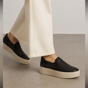 *Ash - platform - leather designer loafers - black & metallic